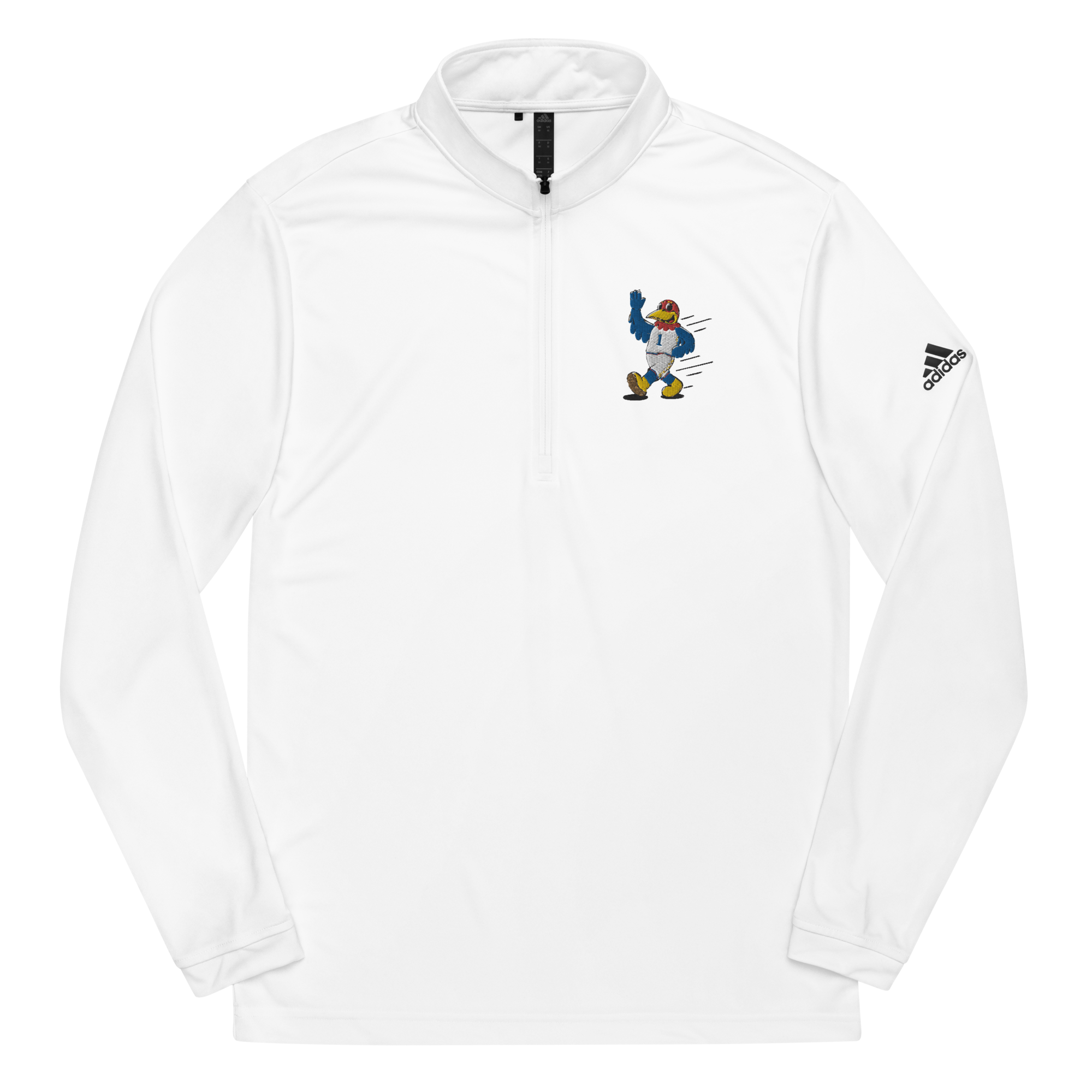 Lawrence Kansas Jayhawks vintage quarter zip - white front