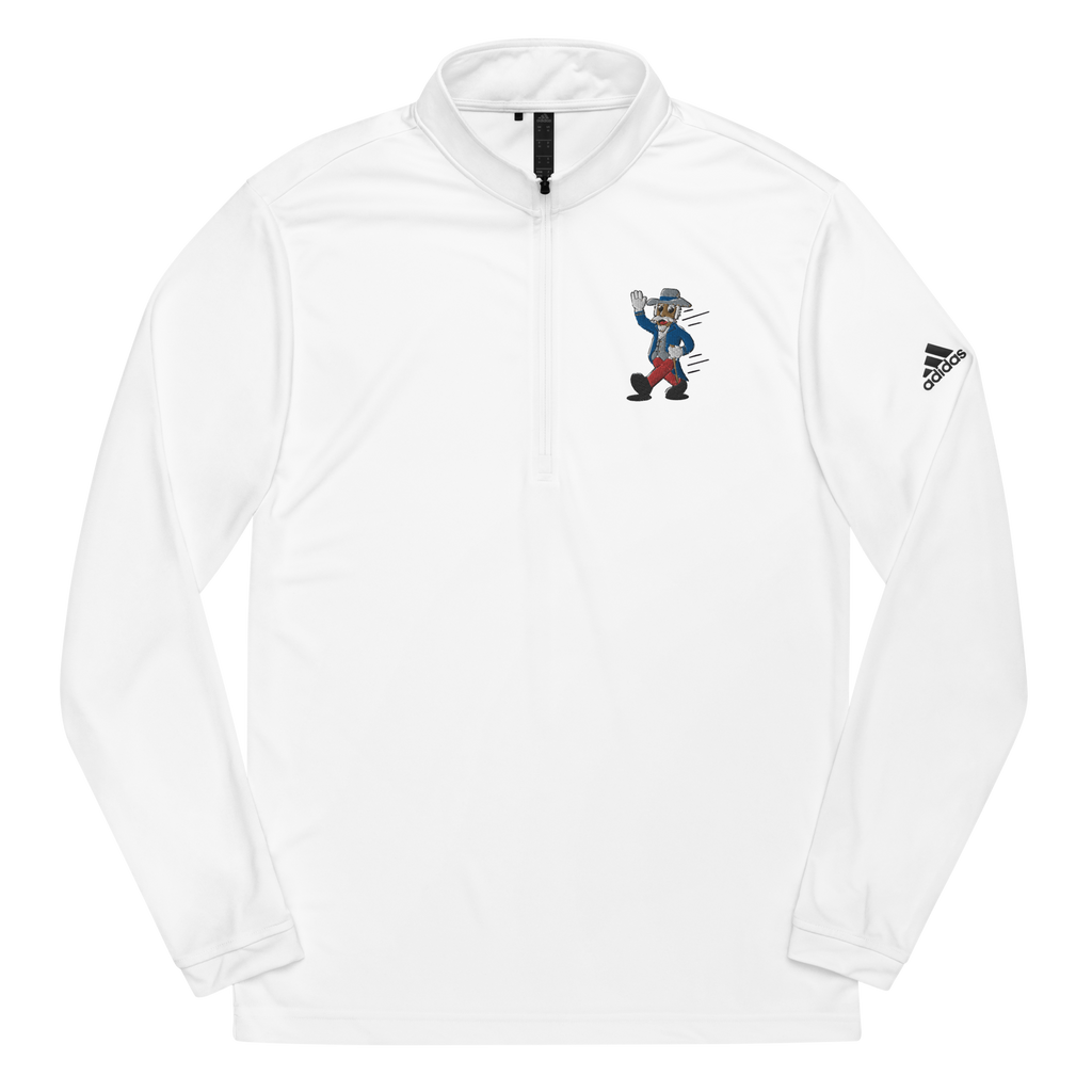Oxford Ole Miss Rebels vintage quarter zip - white front