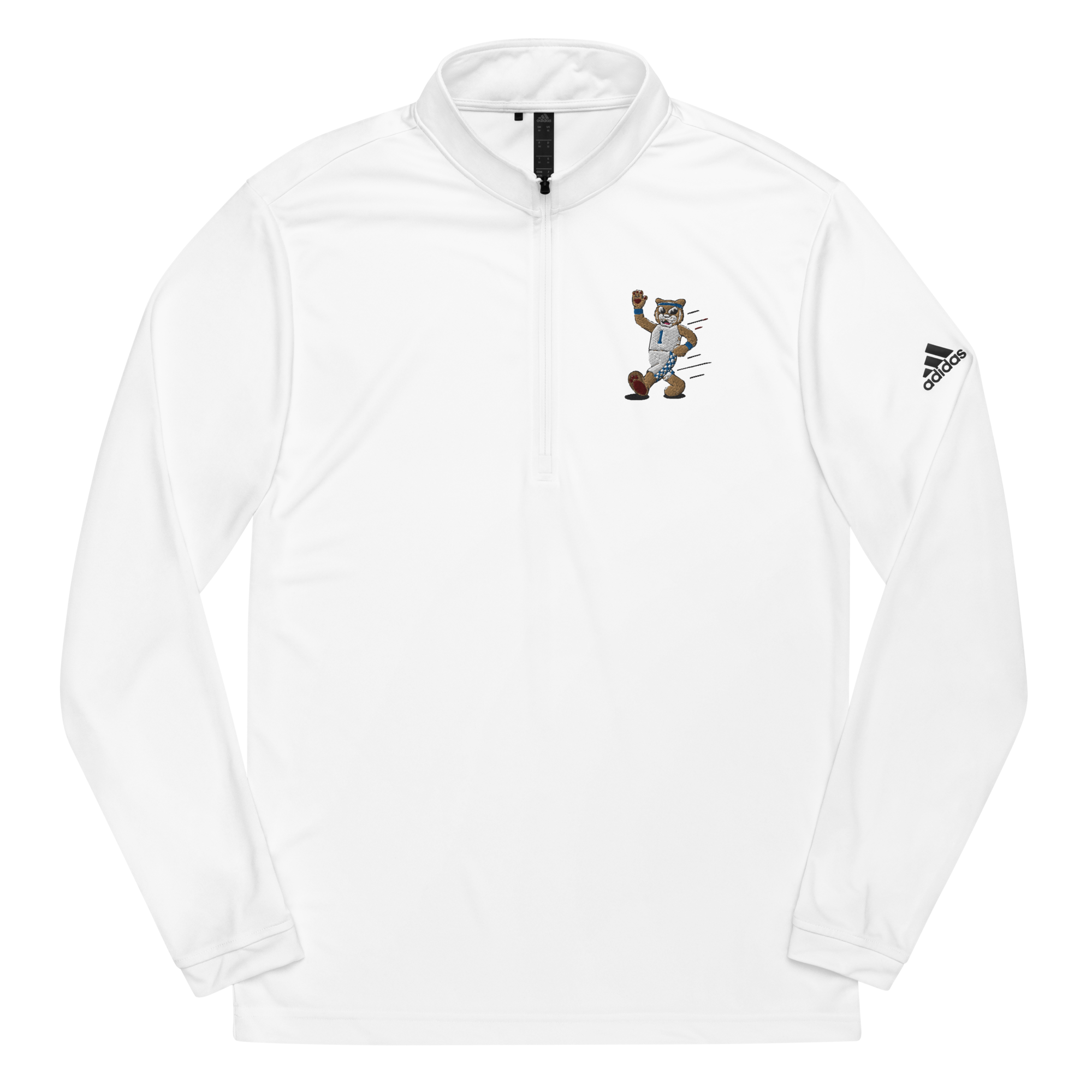 Lexington Kentucky Wildcats vintage quarter zip - white front