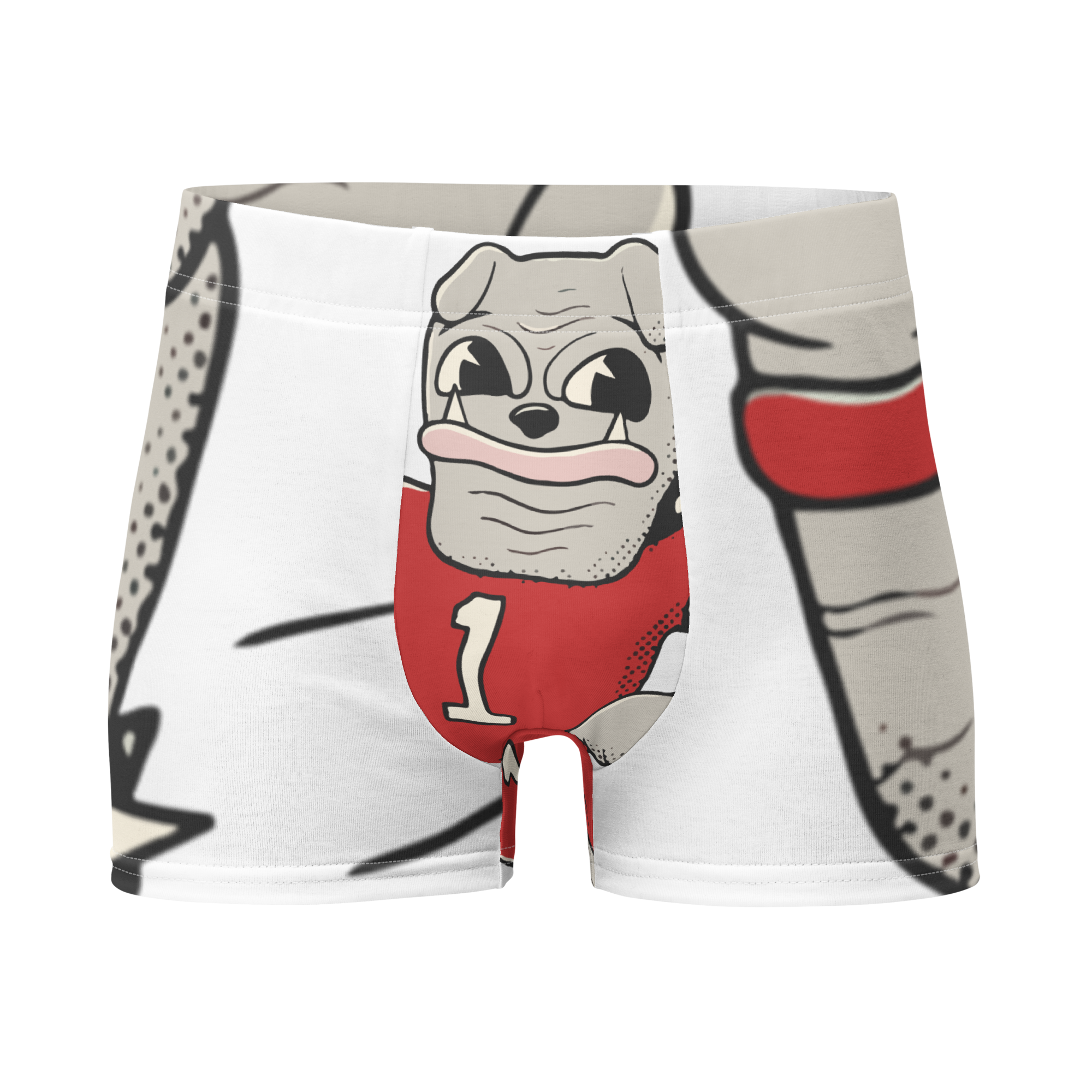 Athens Georgia Bulldogs vintage boxer briefs - white front