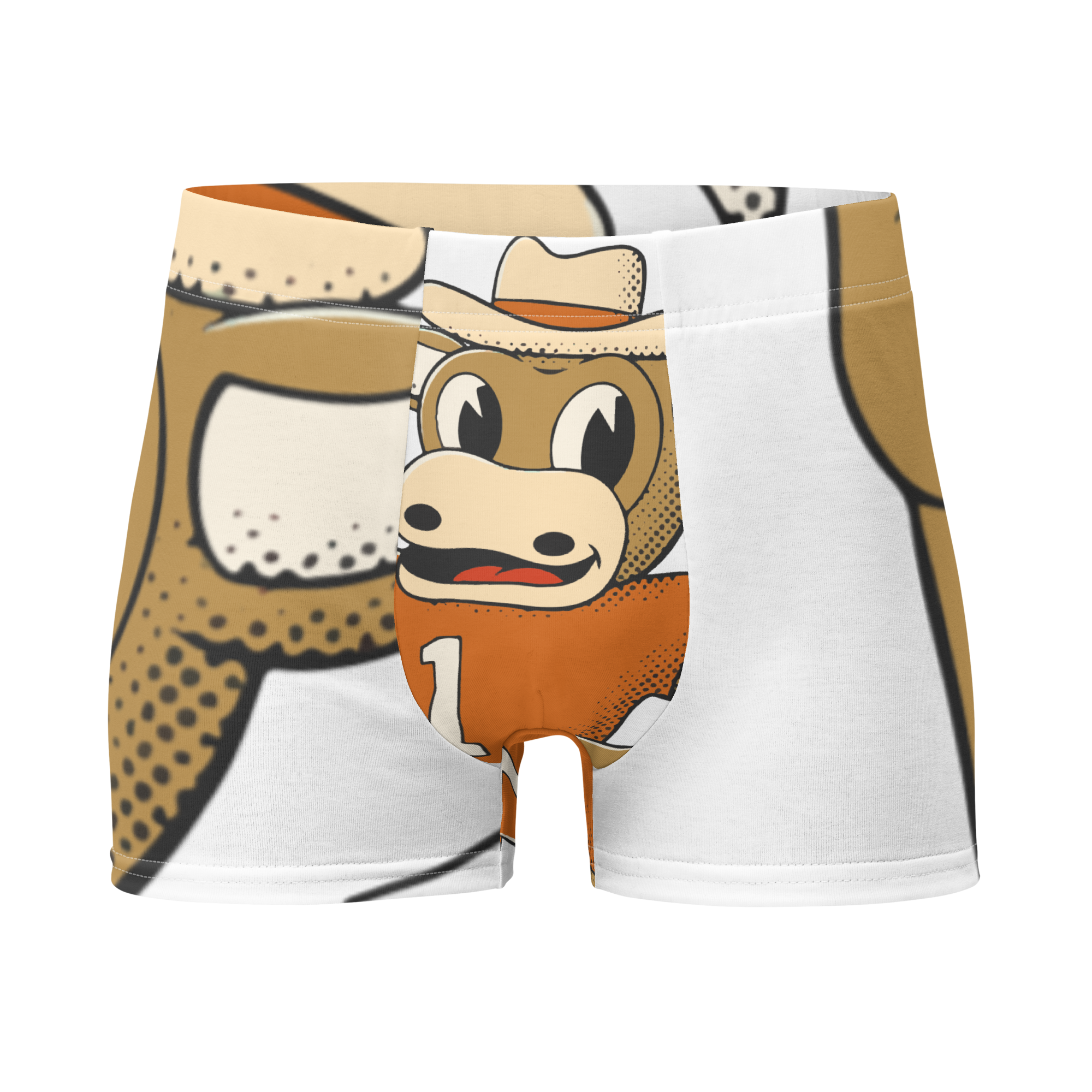 Austin Texas Longhorns vintage boxer briefs - white front