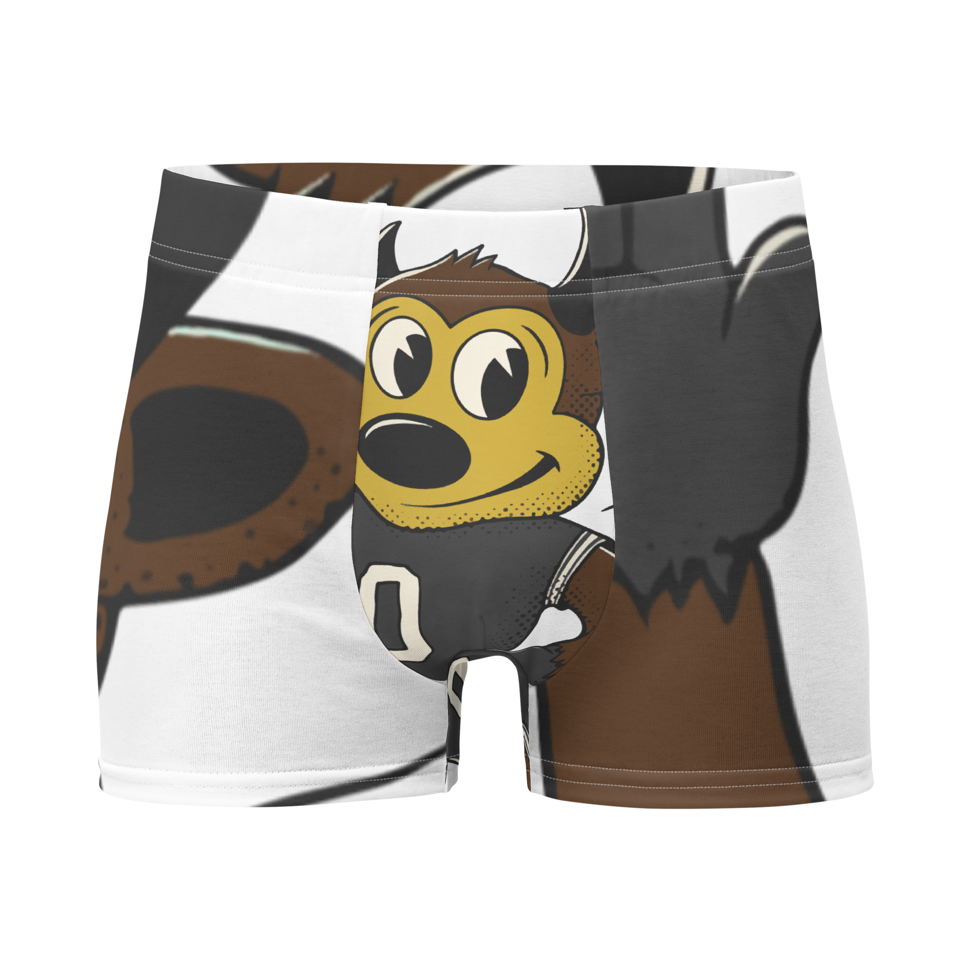 Boulder Colorado Buffaloes vintage boxer briefs - white front