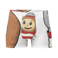 Columbus Ohio State Buckeyes vintage boxer briefs - white front