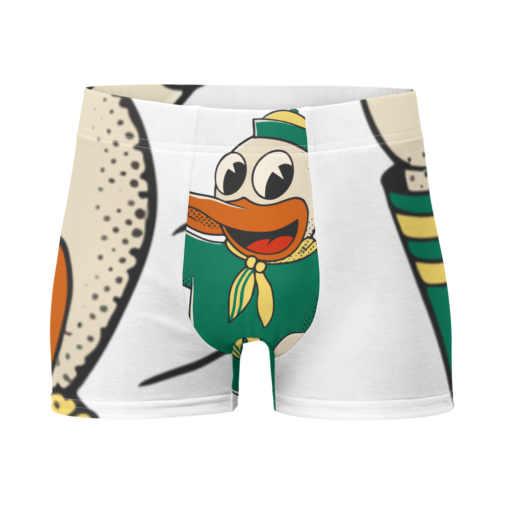 Eugene Oregon Ducks vintage boxer briefs - white front