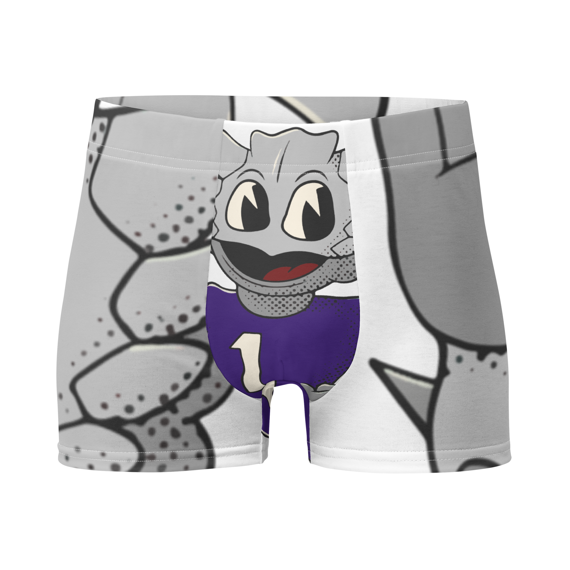 Fort Worth TCU Horned Frogs vintage boxer briefs - white front