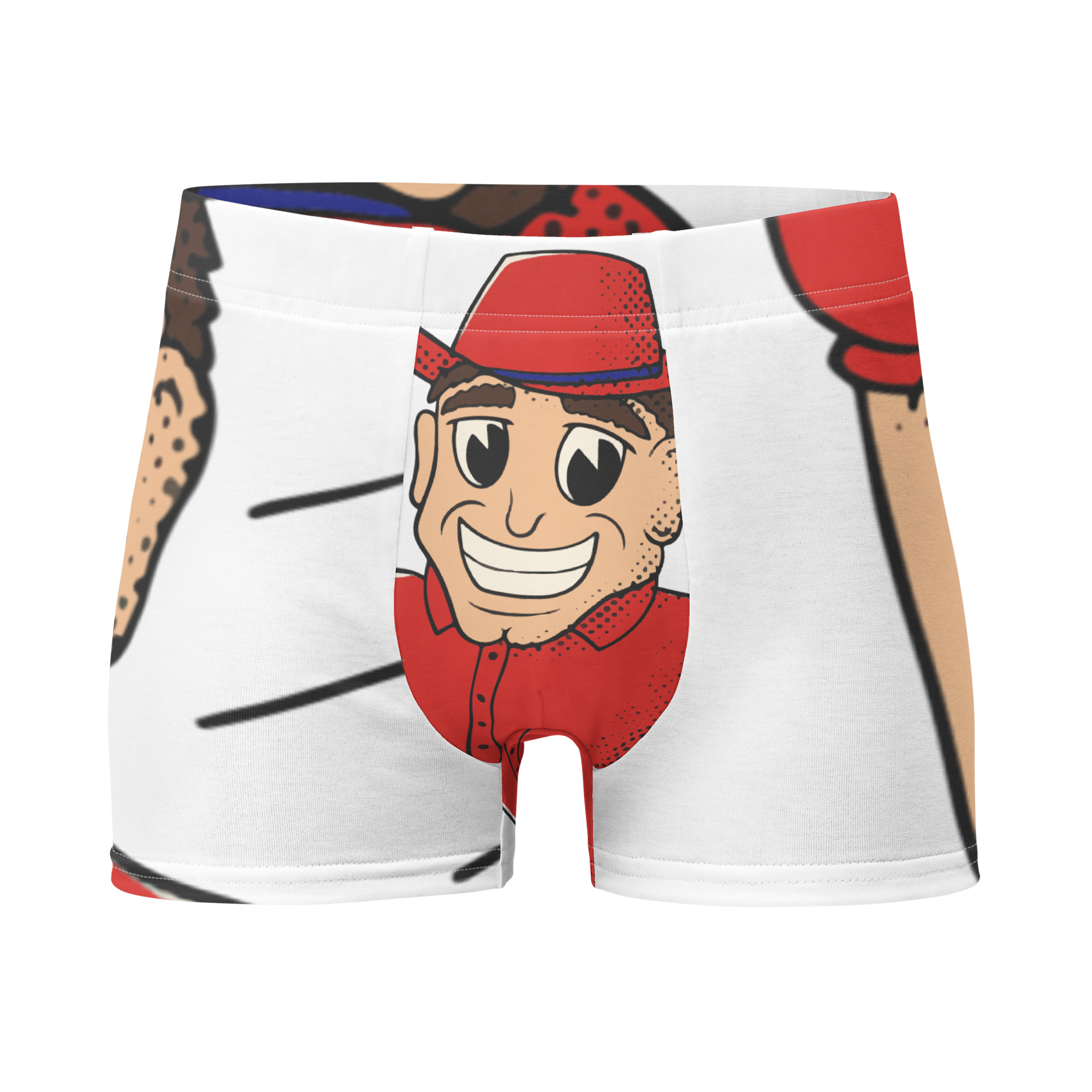 Lincoln Nebraska Cornhuskers vintage boxer briefs - white front