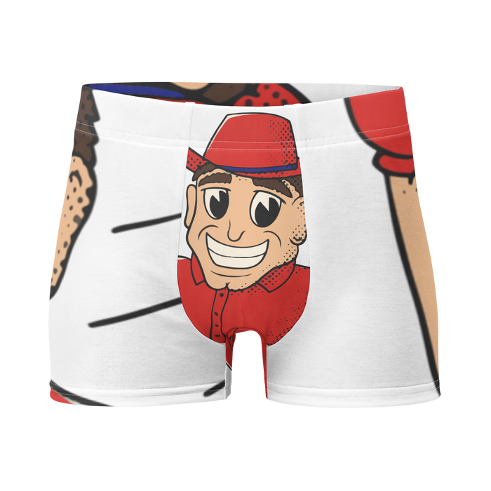Lincoln Nebraska Cornhuskers vintage boxer briefs - white front