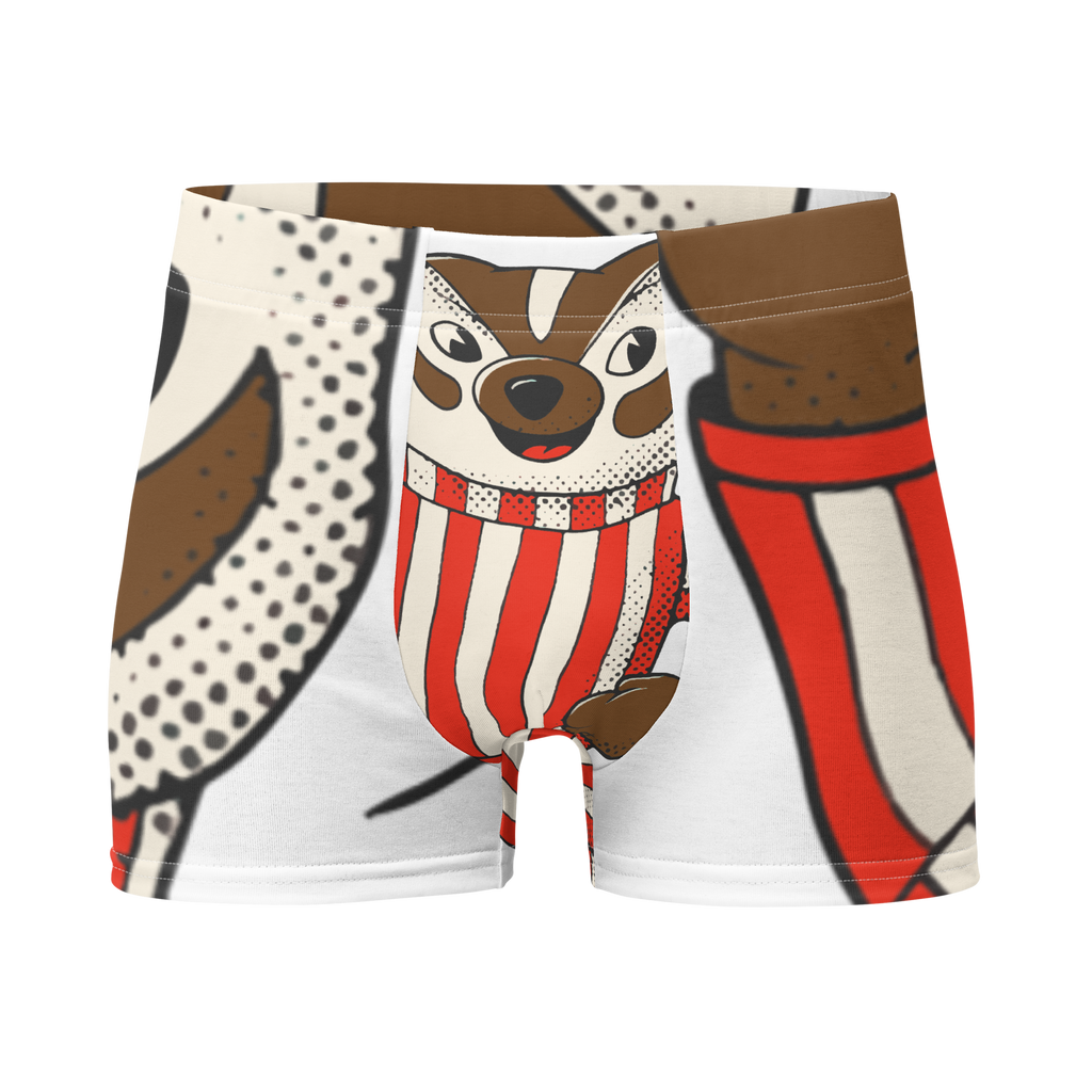 Madison Wisconsin Badgers vintage boxer briefs - white front
