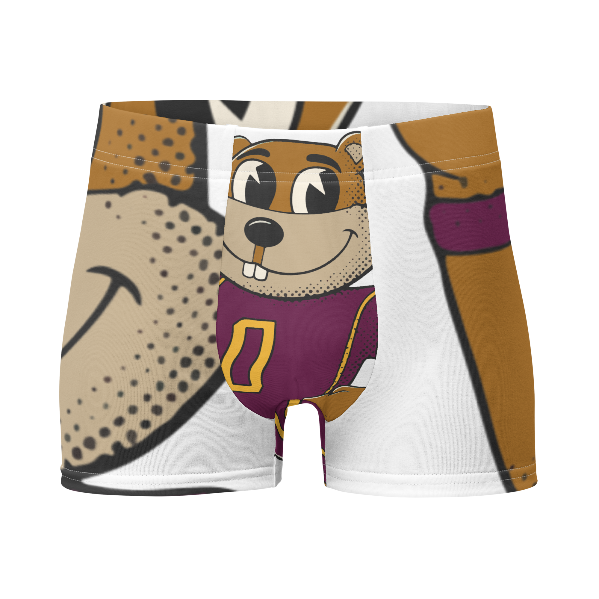Minneapolis Minnesota Golden Gophers vintage boxer briefs - white front