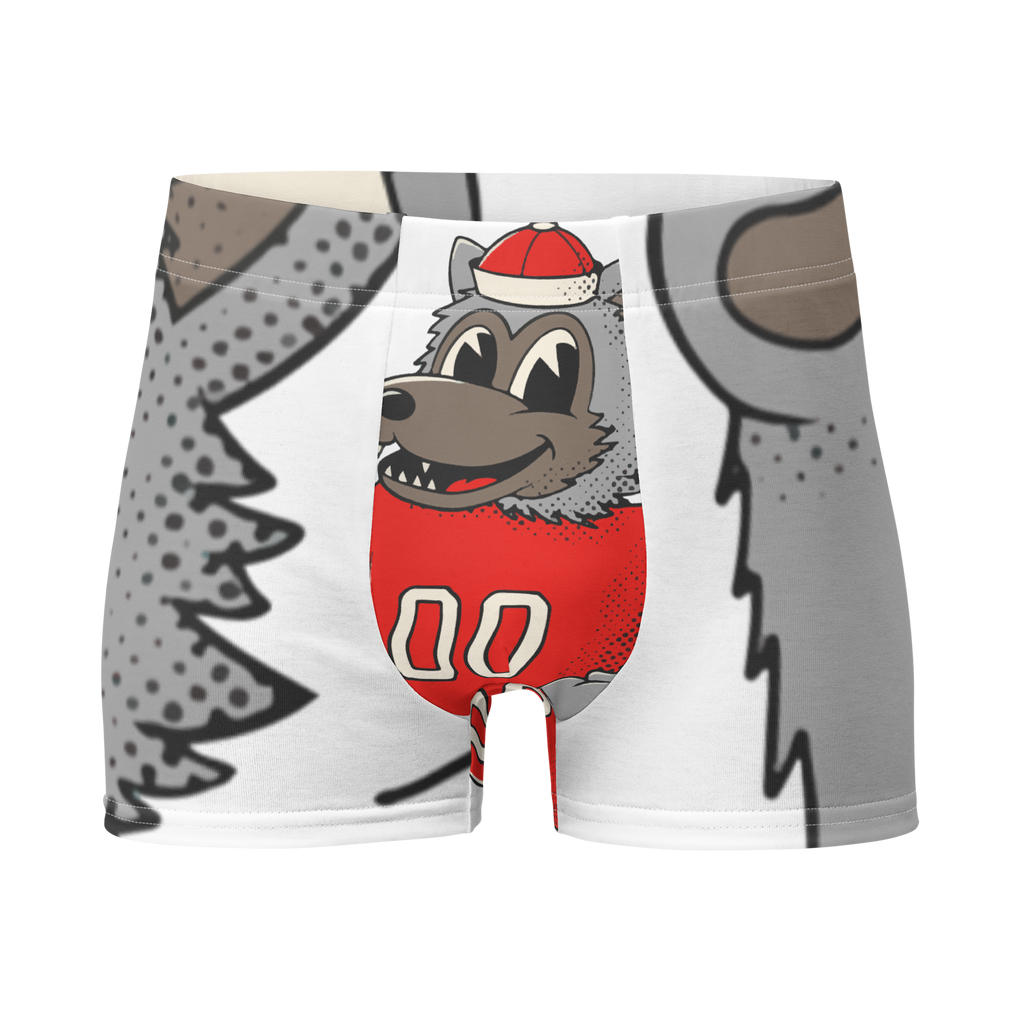 Raleigh NC State Wolfpack vintage boxer briefs - white front