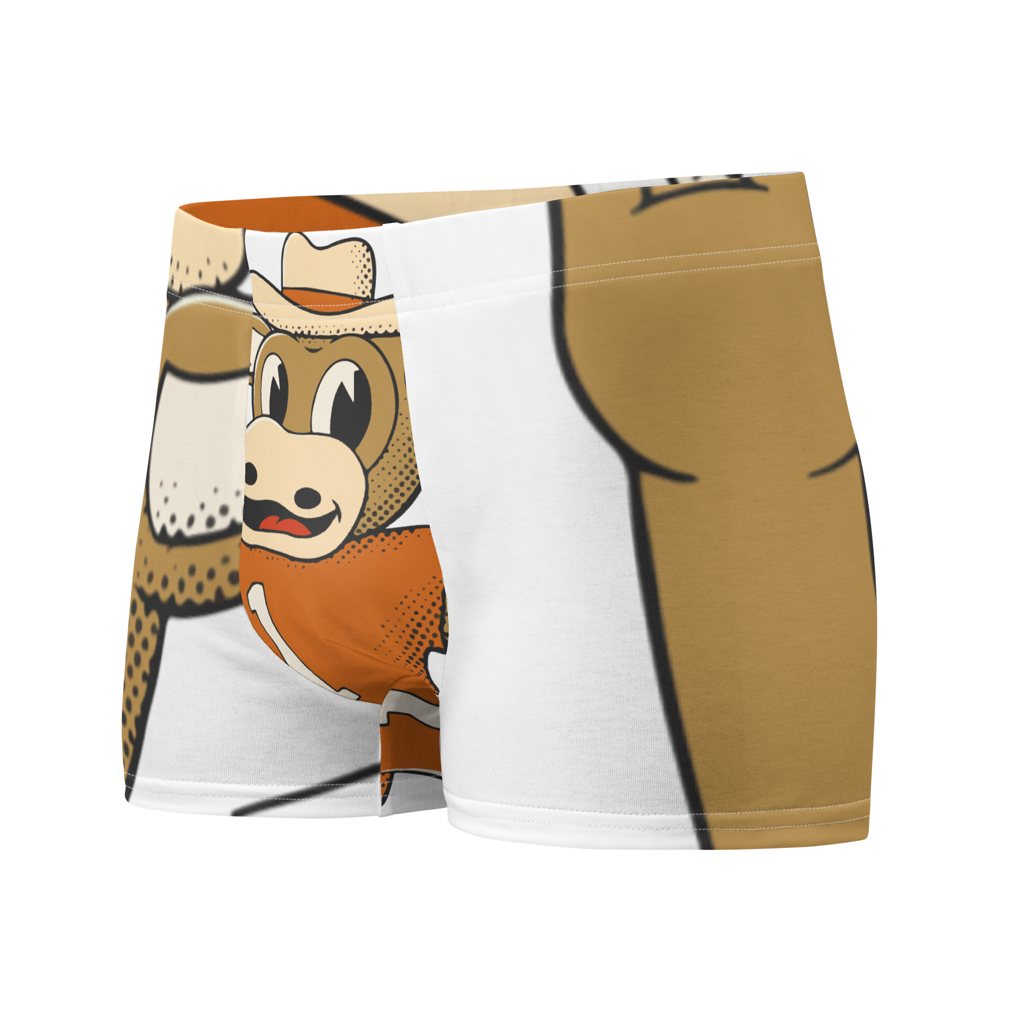 Austin Texas Longhorns vintage boxer briefs - white front
