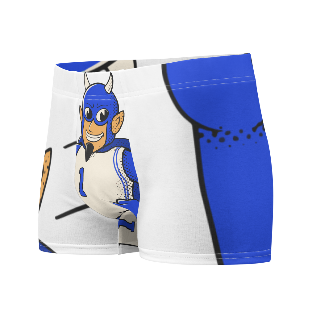 Durham Duke Blue Devils vintage boxer briefs - white front