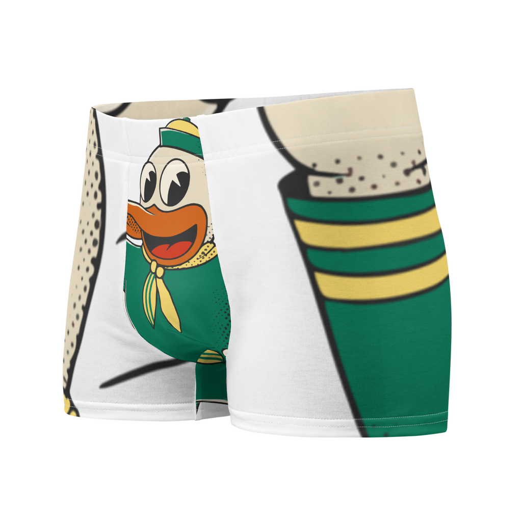 Eugene Oregon Ducks vintage boxer briefs - white front