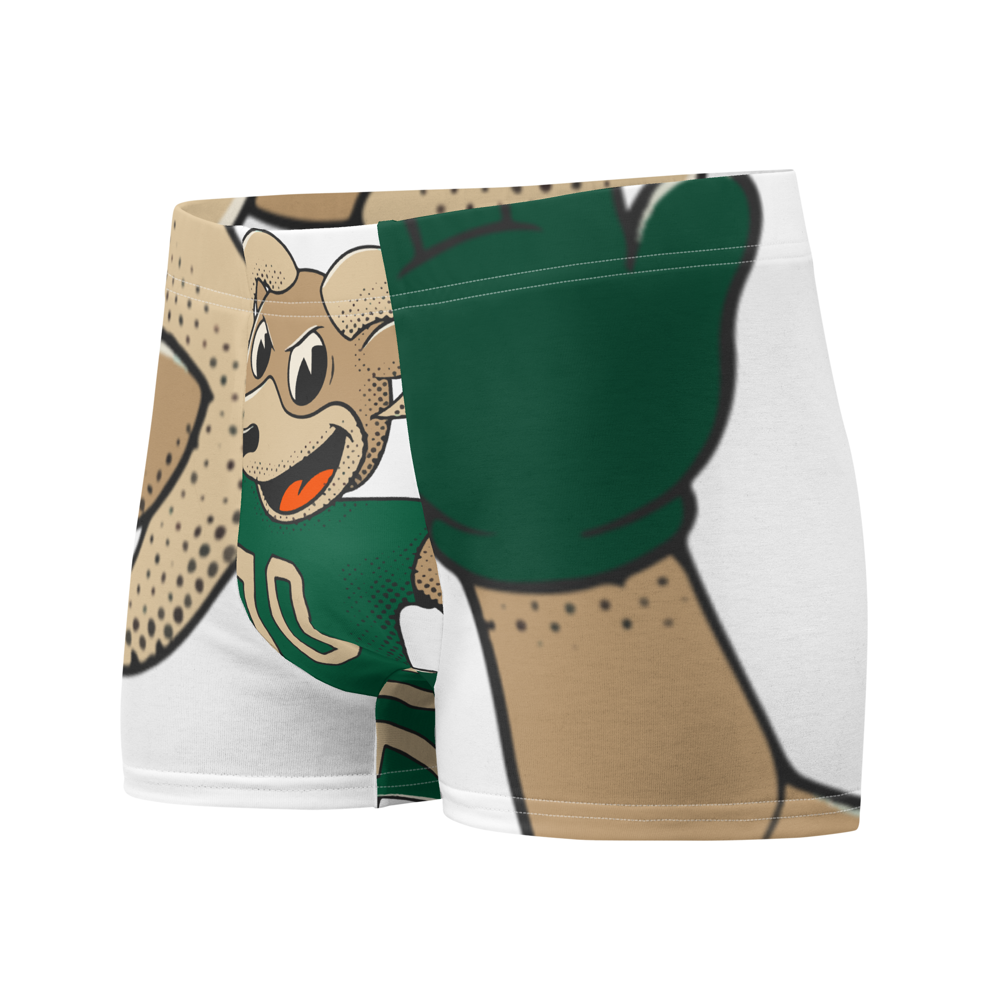 Fort Collins Colorado State Rams vintage boxer briefs - white front