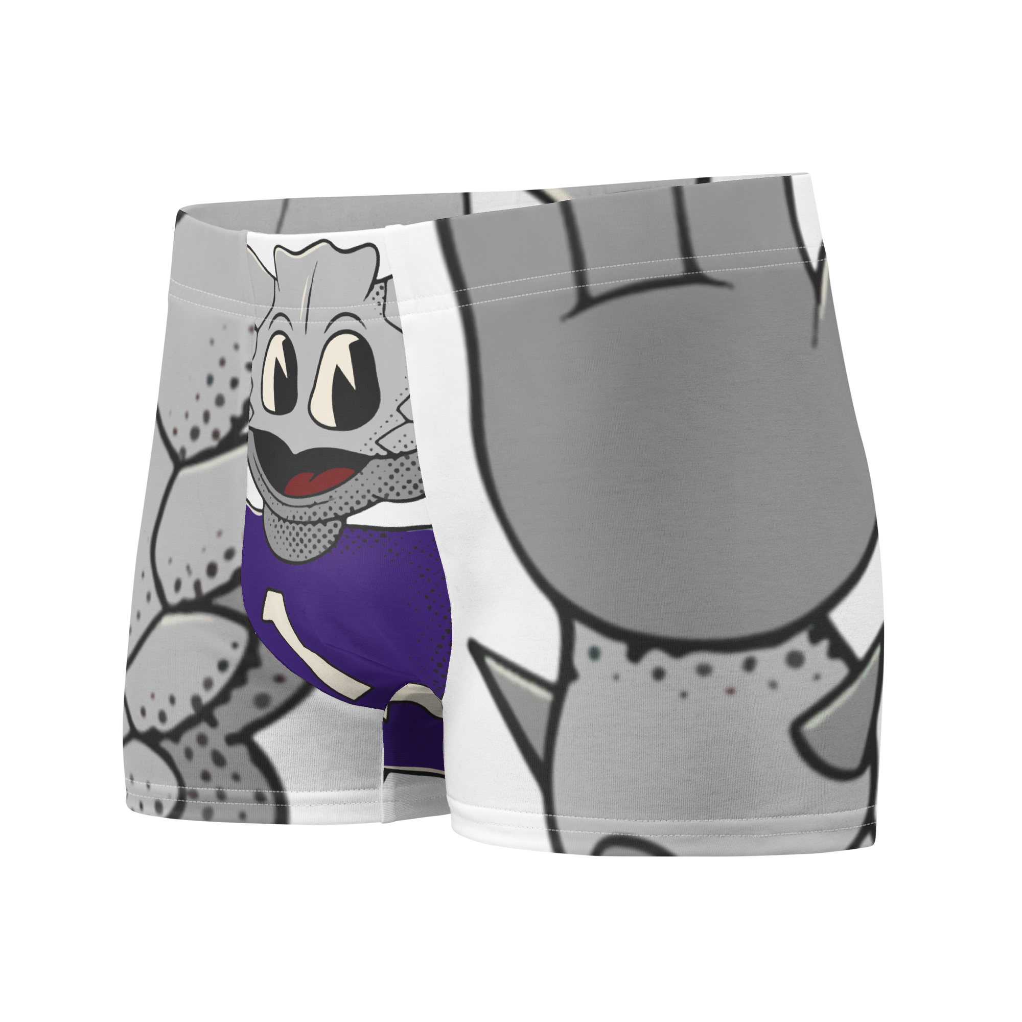 Fort Worth TCU Horned Frogs vintage boxer briefs - white front