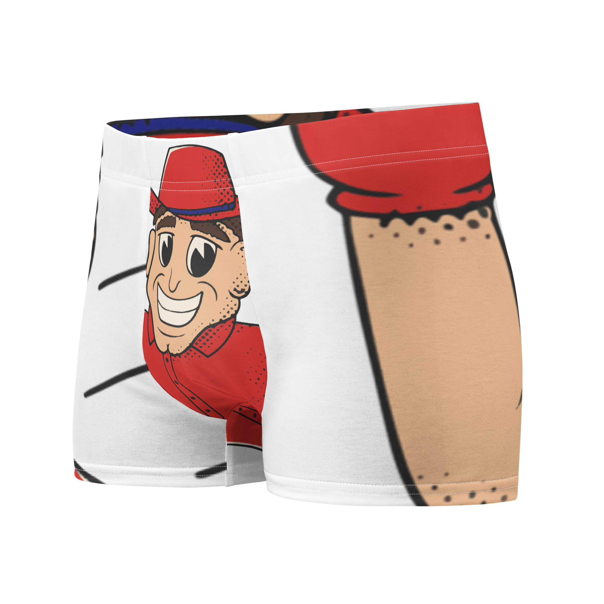 Lincoln Nebraska Cornhuskers vintage boxer briefs - white front