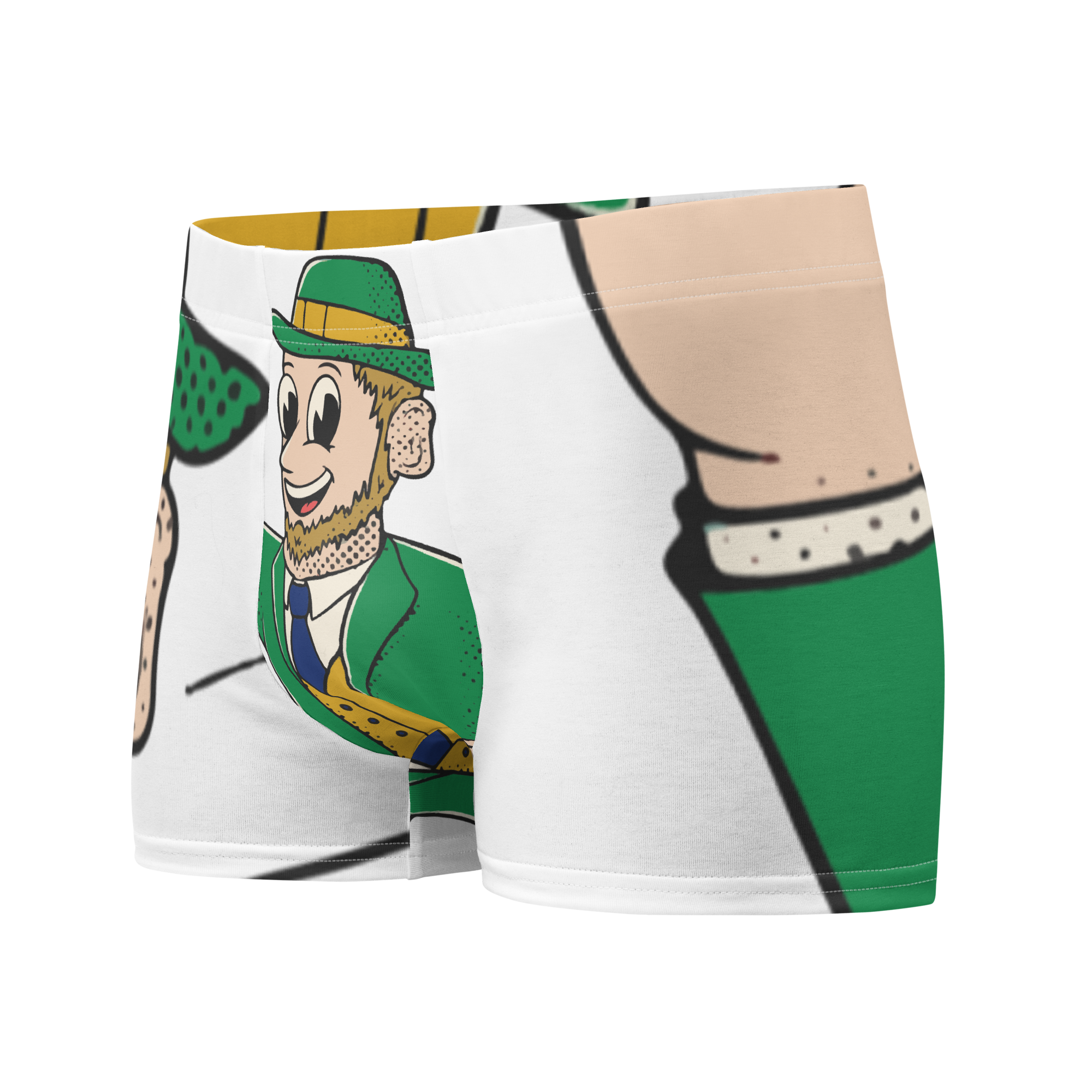 South Bend Notre Dame Fighting Irish vintage boxer briefs - white front