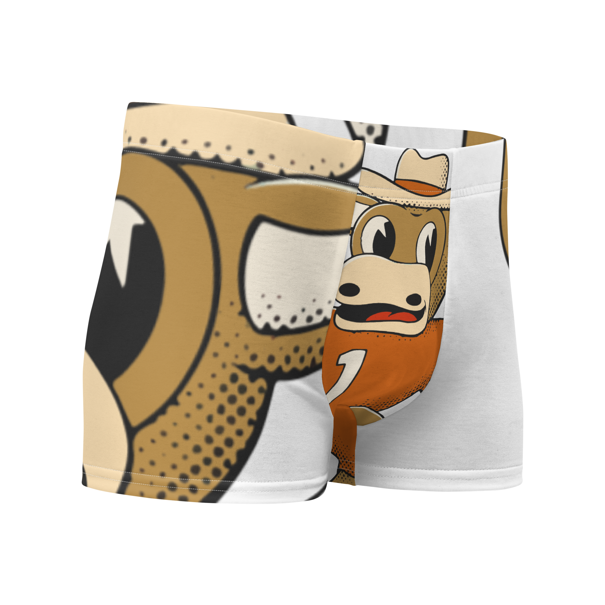 Austin Texas Longhorns vintage boxer briefs - white front