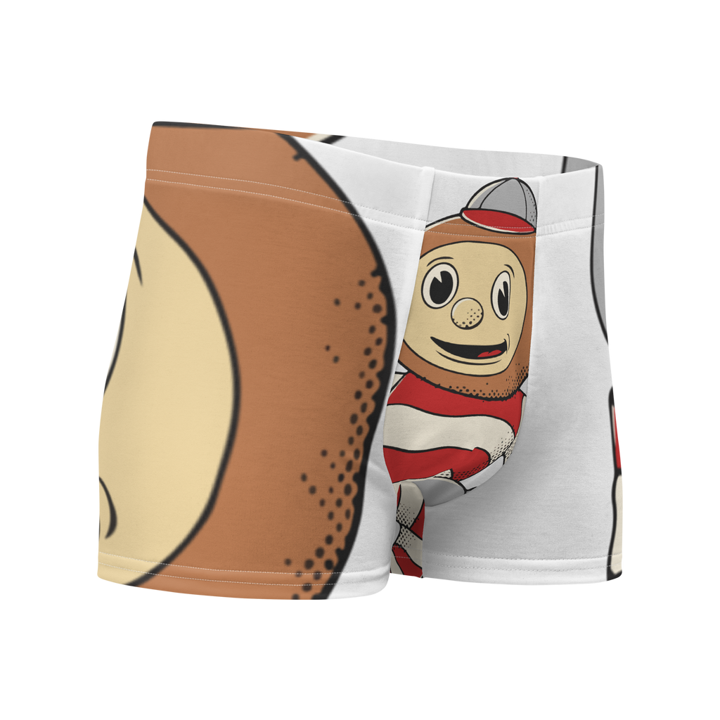 Columbus Ohio State Buckeyes vintage boxer briefs - white front