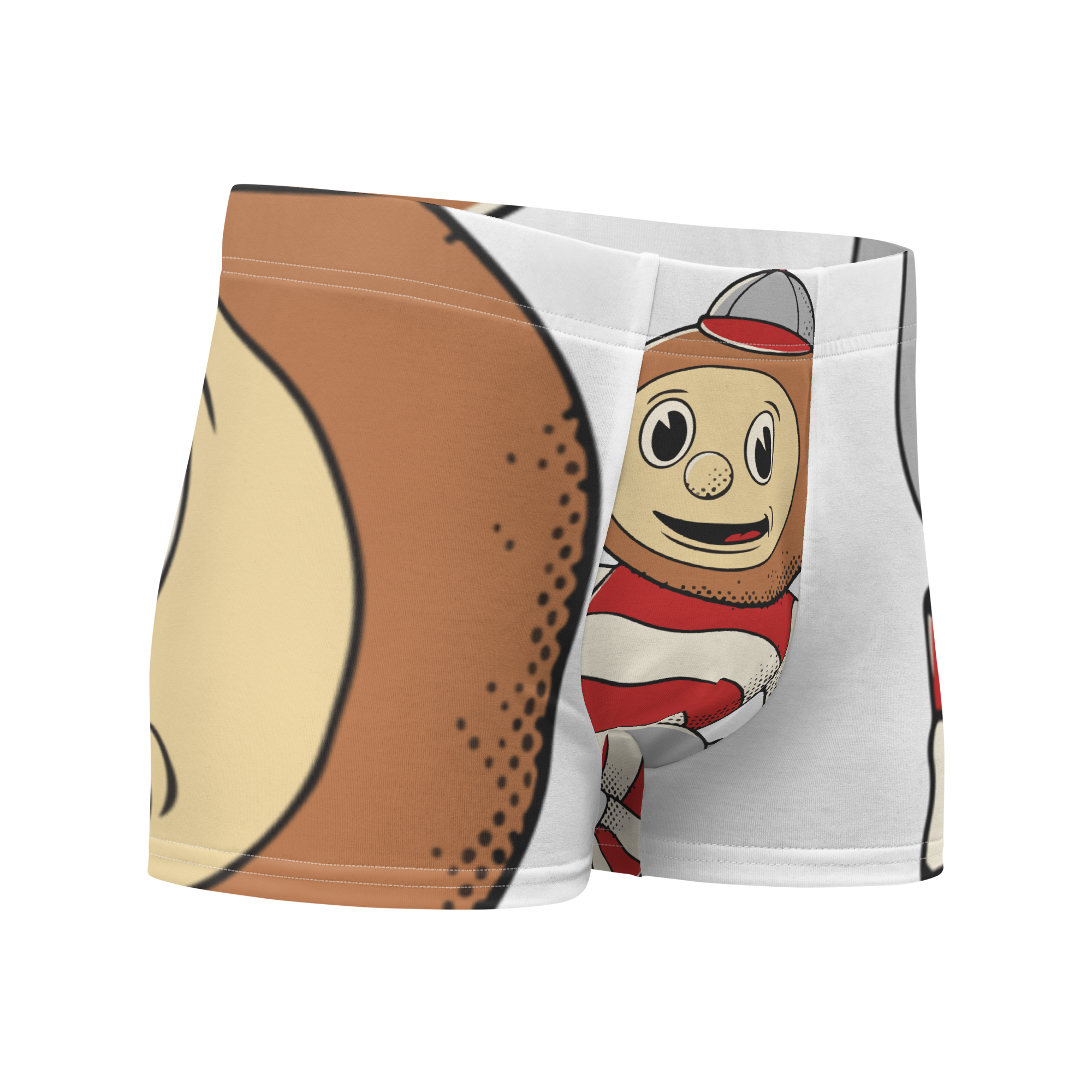 Columbus Ohio State Buckeyes vintage boxer briefs - white front