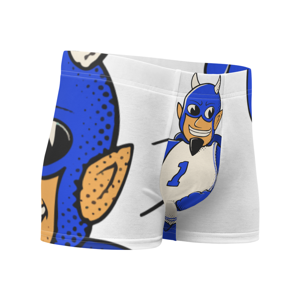 Durham Duke Blue Devils vintage boxer briefs - white front