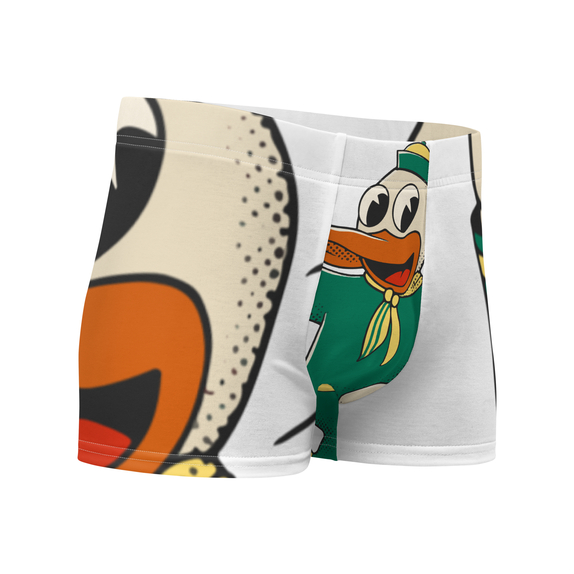 Eugene Oregon Ducks vintage boxer briefs - white front