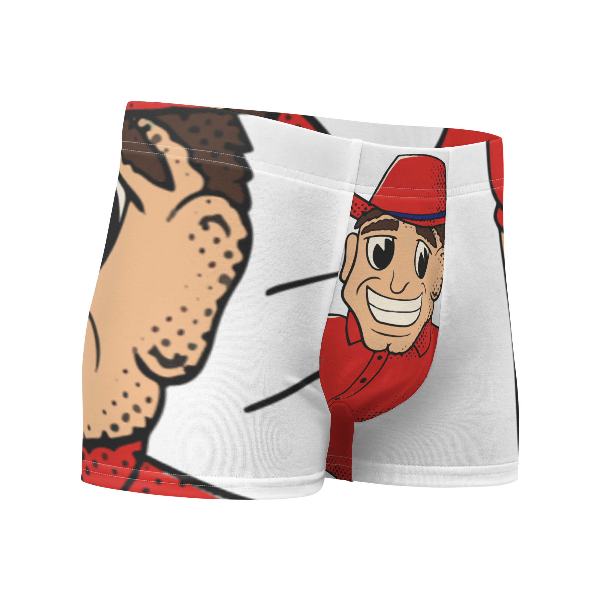 Lincoln Nebraska Cornhuskers vintage boxer briefs - white front