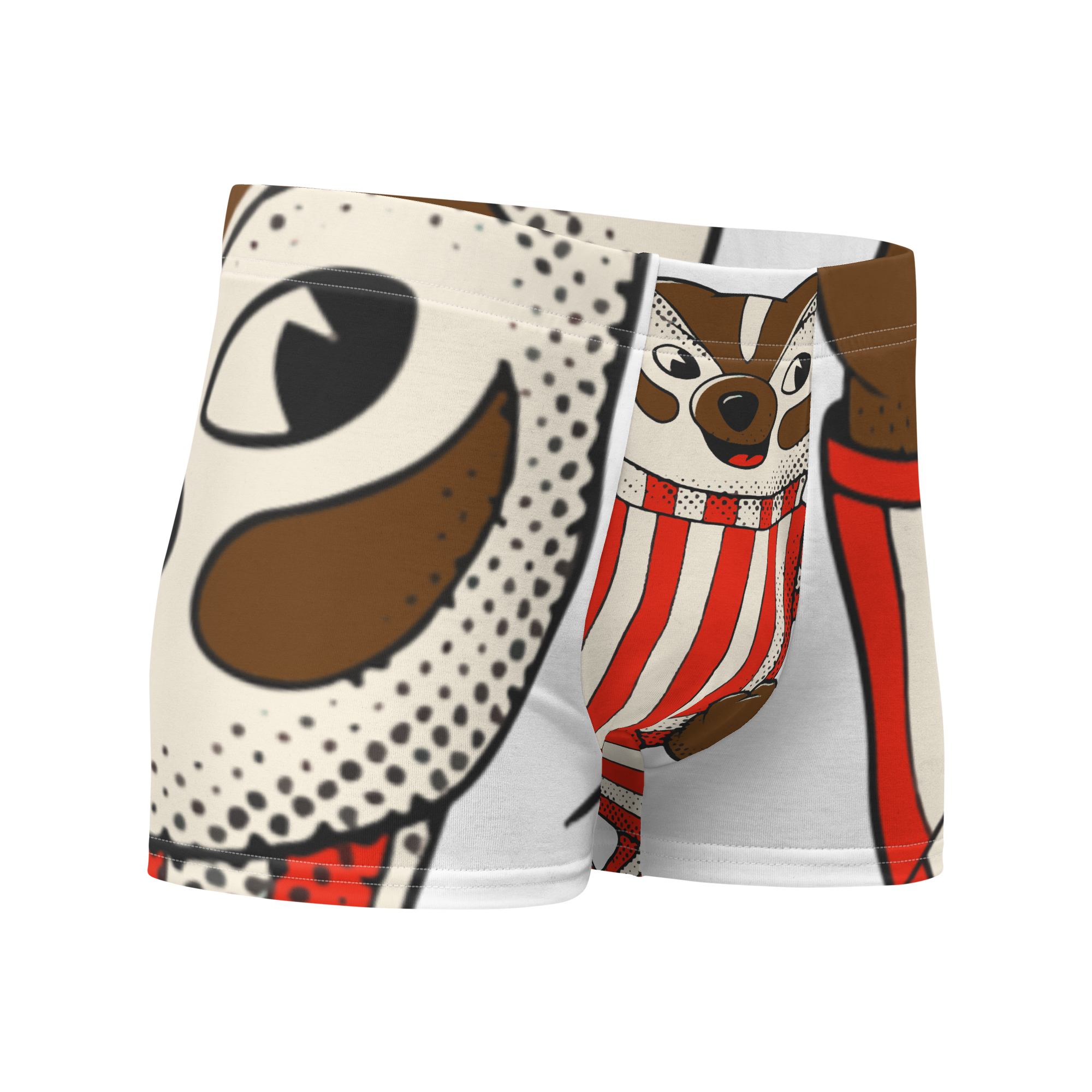 Madison Wisconsin Badgers vintage boxer briefs - white front