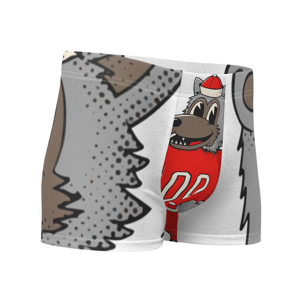 Raleigh NC State Wolfpack vintage boxer briefs - white front