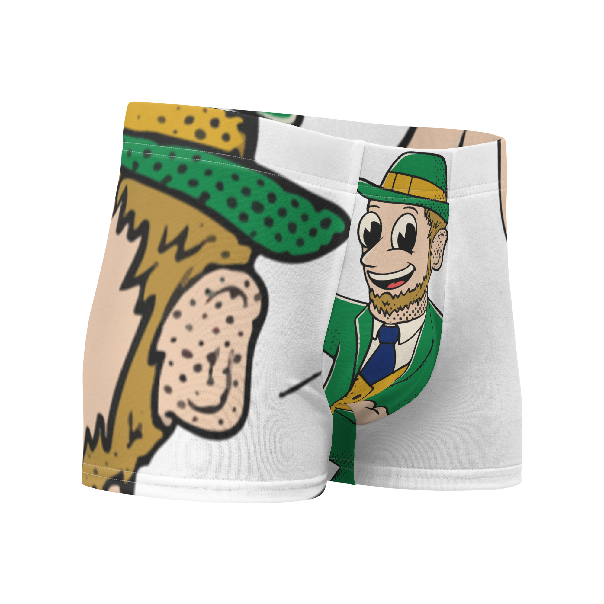 South Bend Notre Dame Fighting Irish vintage boxer briefs - white front