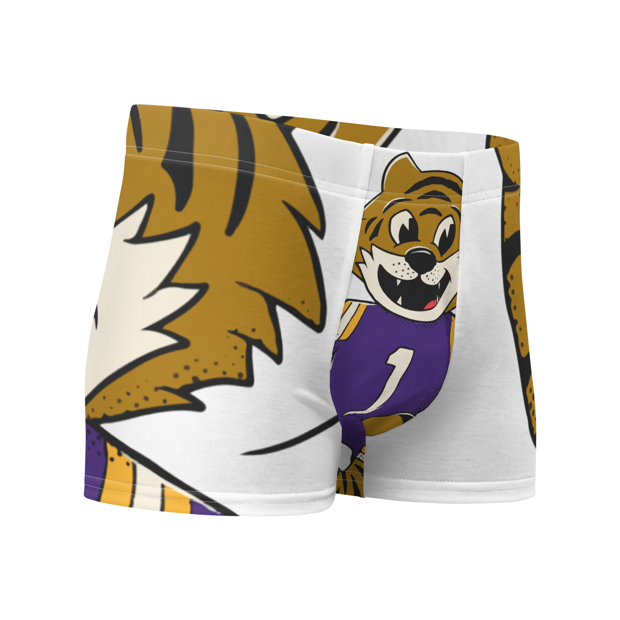 Baton Rouge LSU Tigers vintage boxer briefs - white front