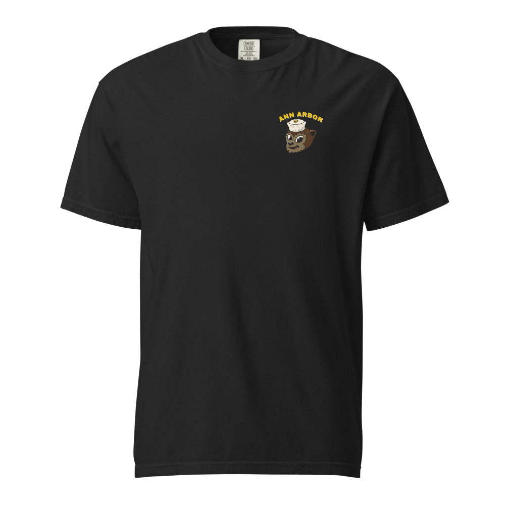 Michigan Wolverines Quarterback tee — Black (front chest)