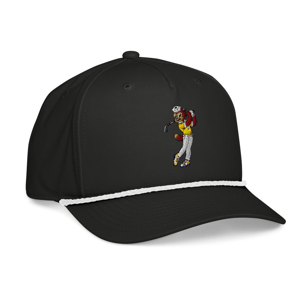 Michigan Wolverines Golfer rope hat — Black (rightfront)