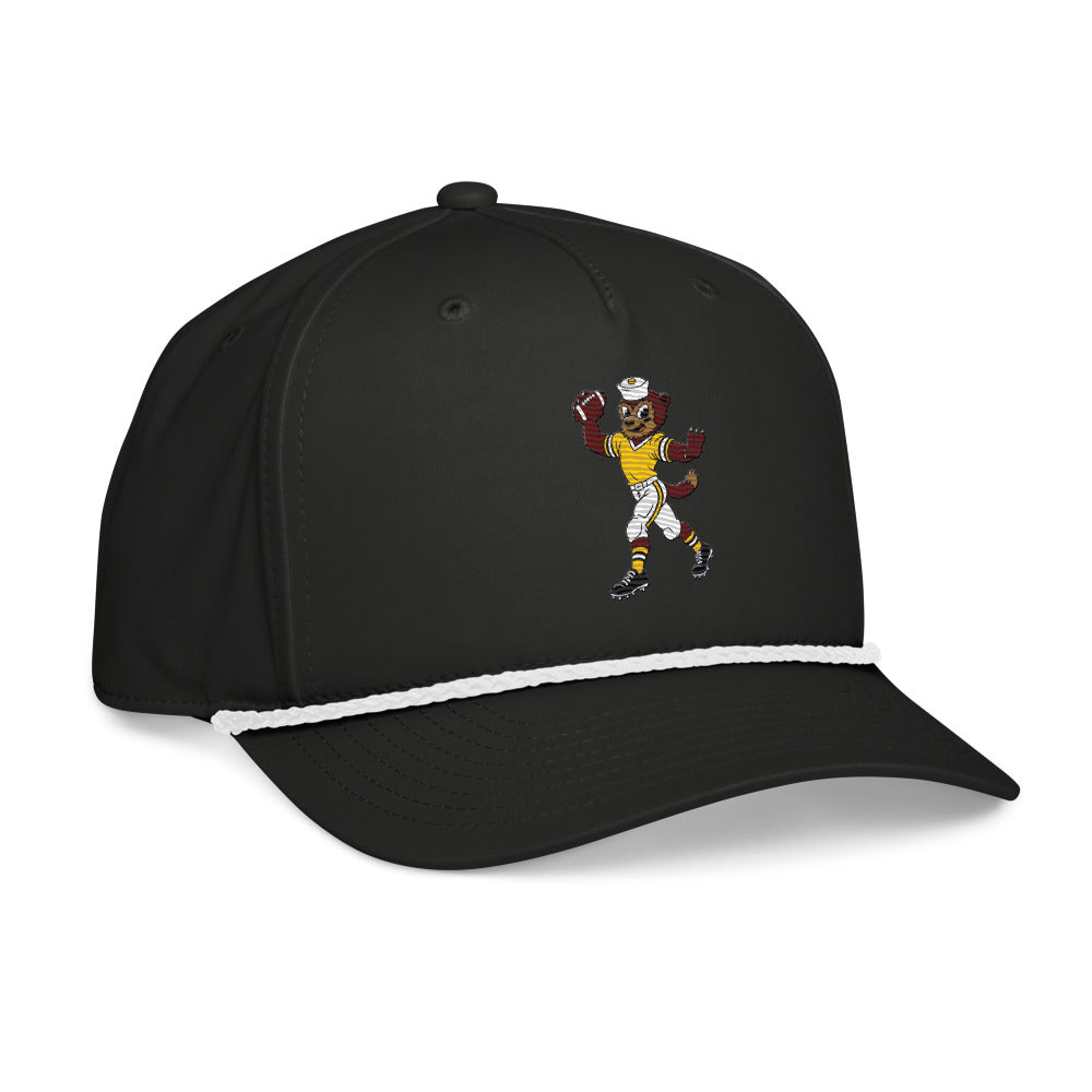 Michigan Wolverines Quarterback rope hat — Black (rightfront)