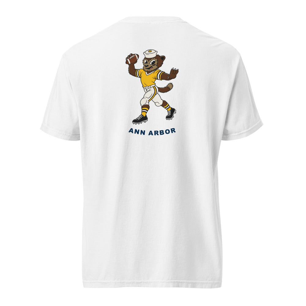 Michigan Wolverines Quarterback tee — White (back)