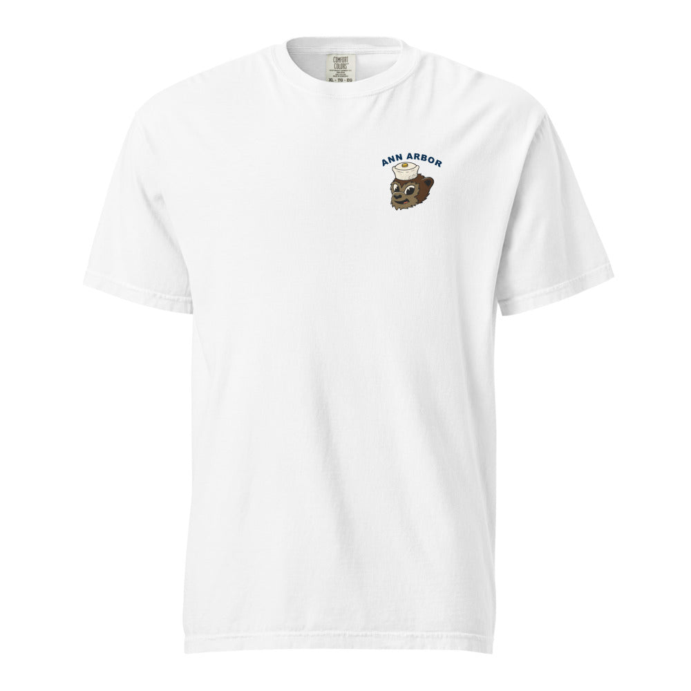 Michigan Wolverines Quarterback tee — White (front chest)