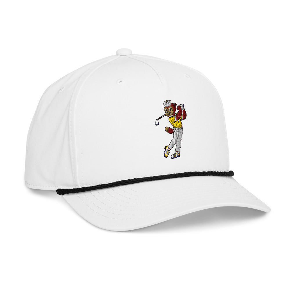 Michigan Wolverines Golfer rope hat — White (rightfront)