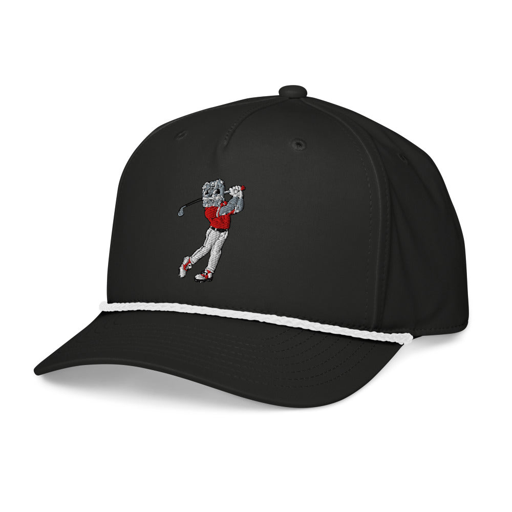 Georgia Bulldogs Golfer rope hat — Black (leftfront)