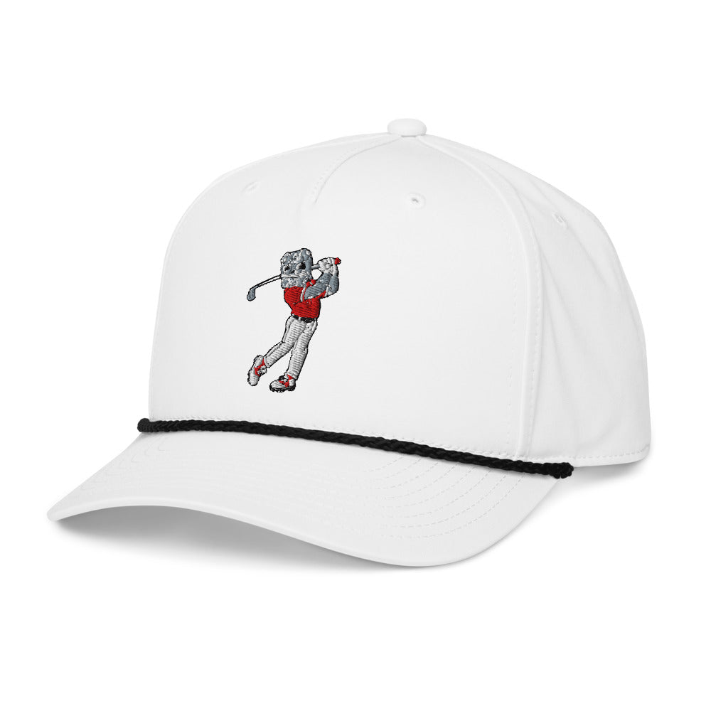 Georgia Bulldogs Golfer rope hat — White (leftfront)