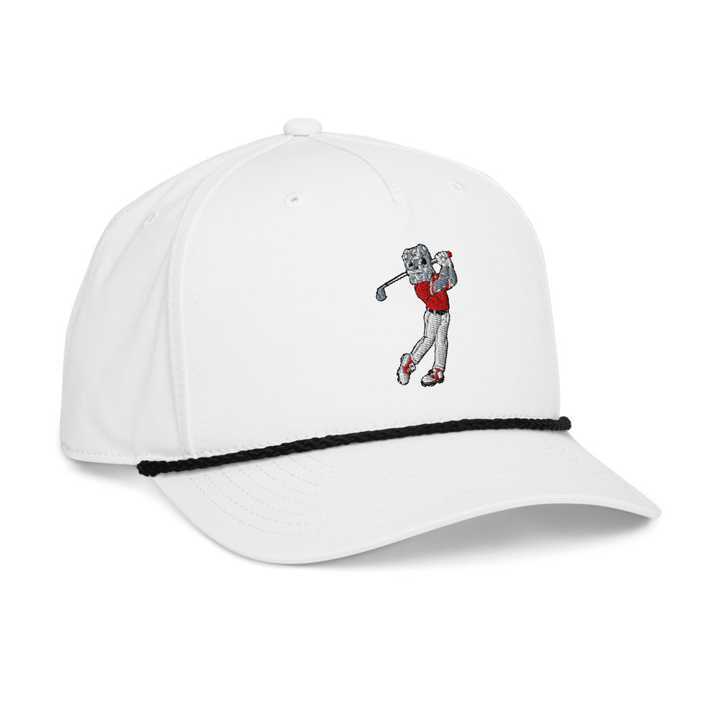 Georgia Bulldogs Golfer rope hat — White (rightfront)