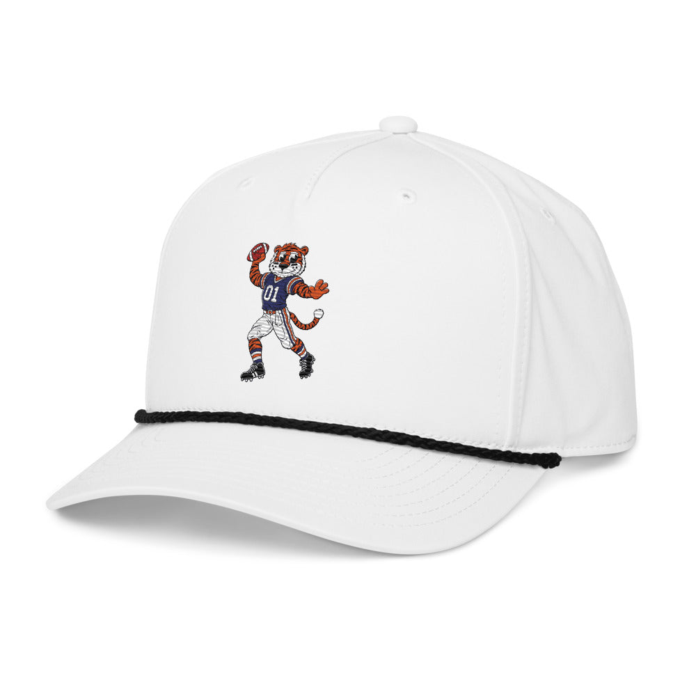 Auburn Tigers Quarterback rope hat — White (leftfront)