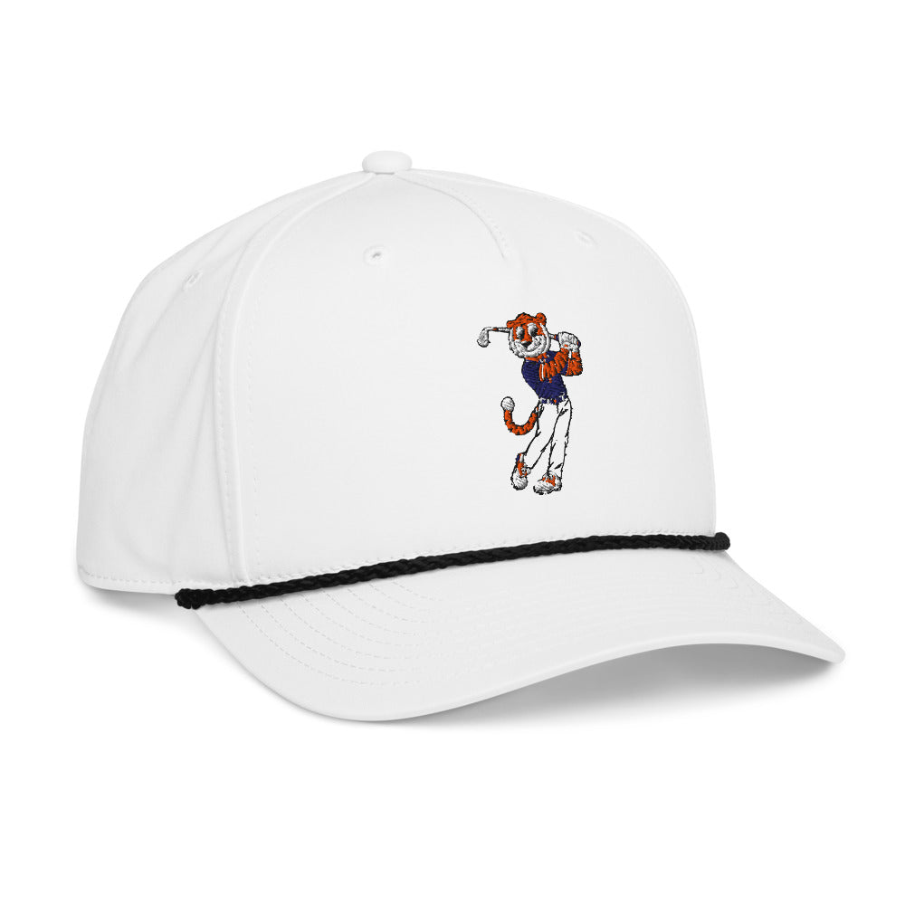 Auburn Tigers Golfer rope hat — White (rightfront)