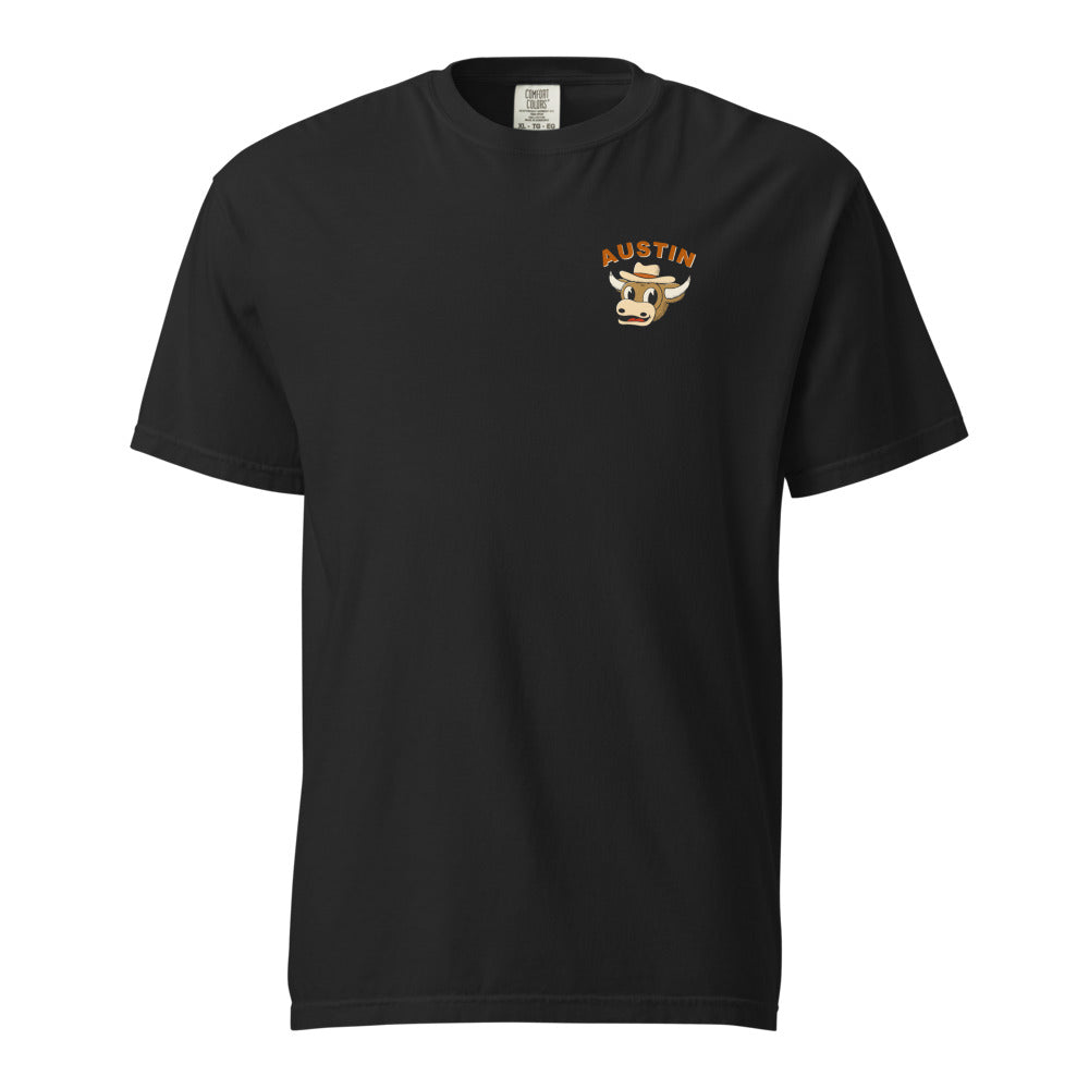 Texas Longhorns Quarterback tee — Black (front chest)