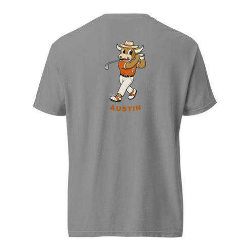 Texas Longhorns Golfer tee — Grey (back)