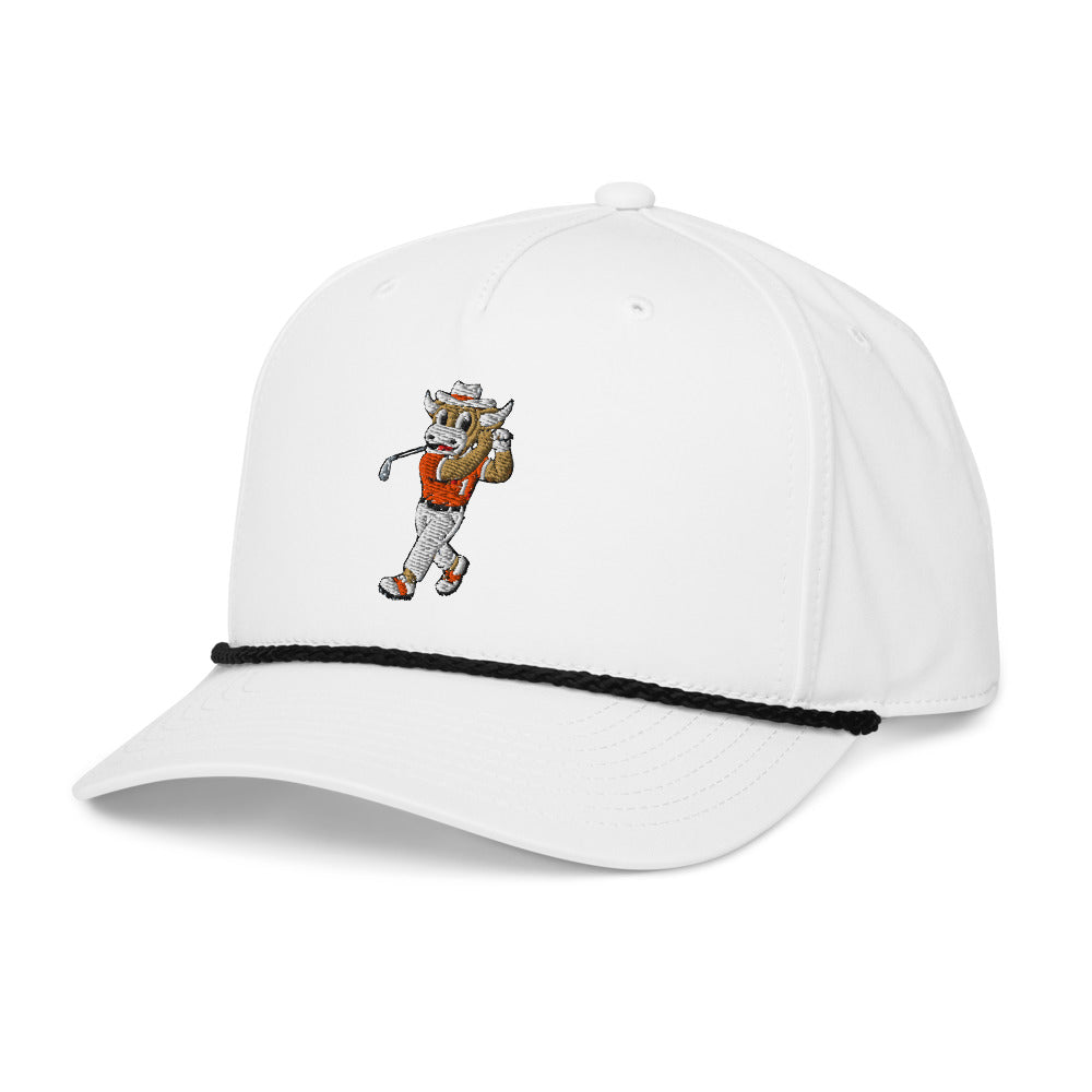 Texas Longhorns Golfer rope hat — White (leftfront)