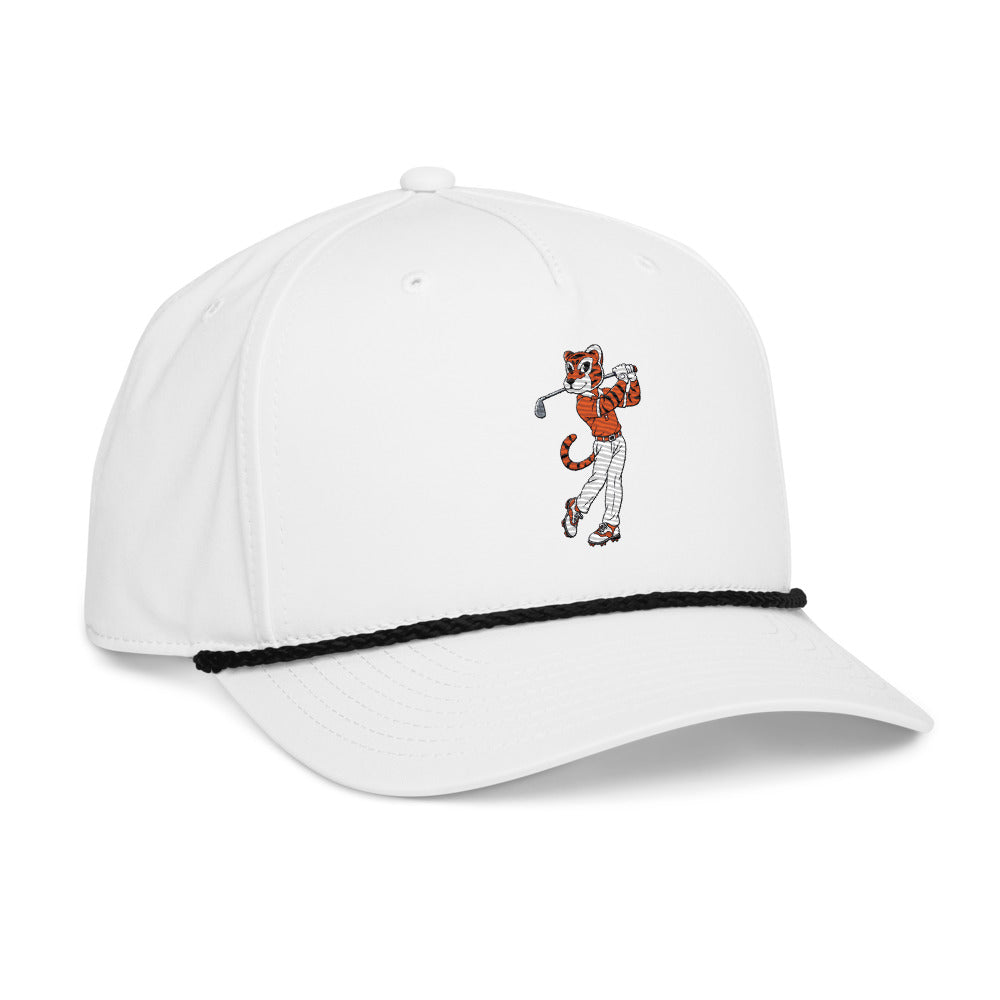 Clemson Tigers Golfer rope hat — White (rightfront)