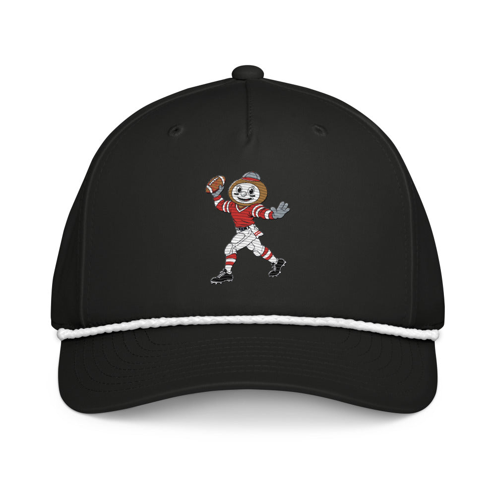 Ohio State Buckeyes Quarterback rope hat — Black