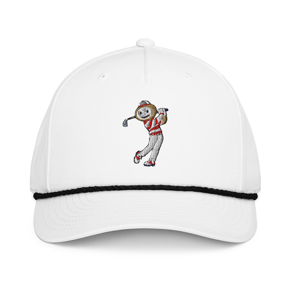 Ohio State Buckeyes Golfer rope hat — White