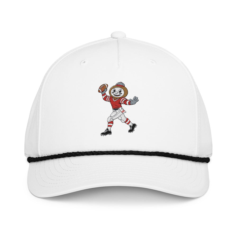Ohio State Buckeyes Quarterback rope hat — White