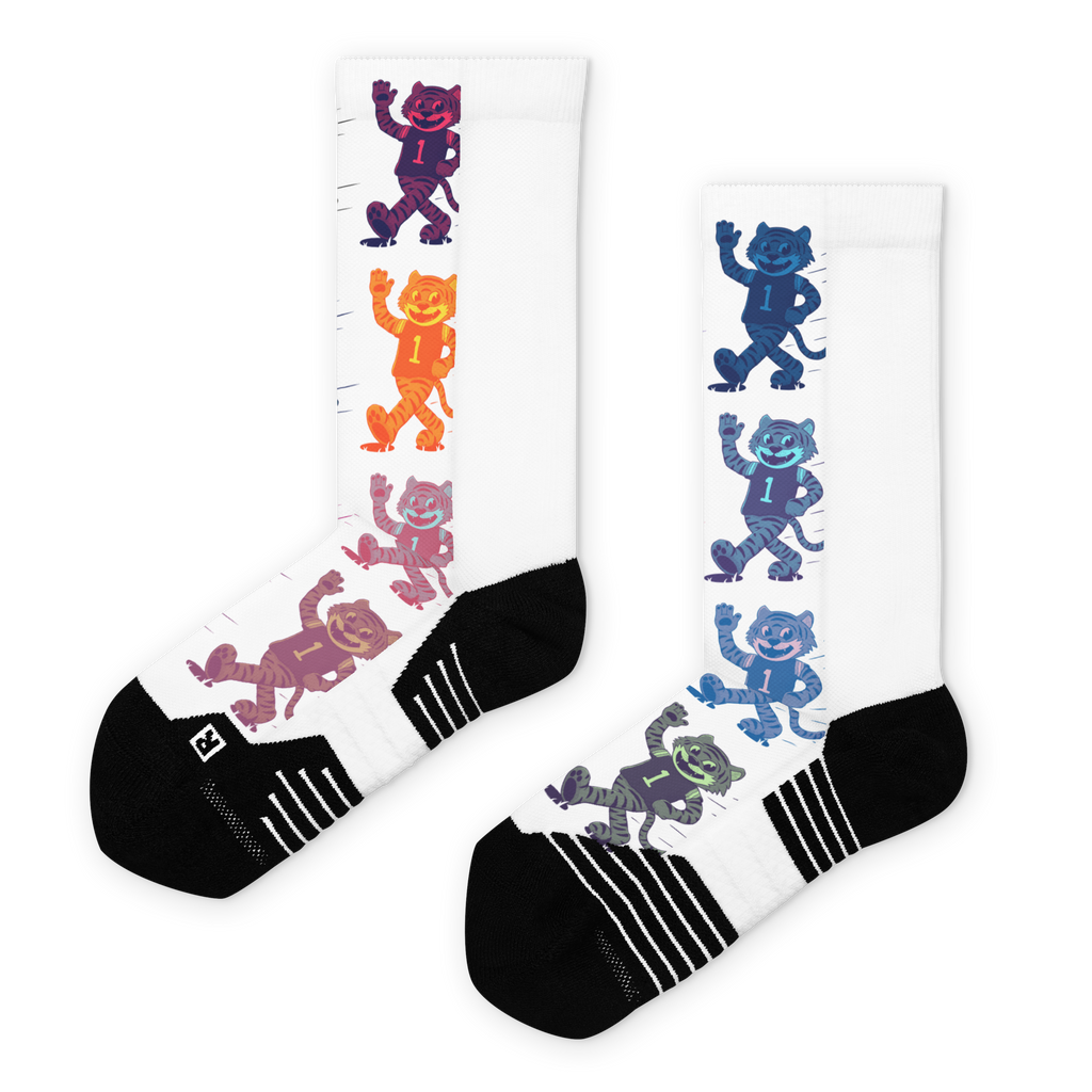 Baton Rouge LSU Tigers vintage socks - white